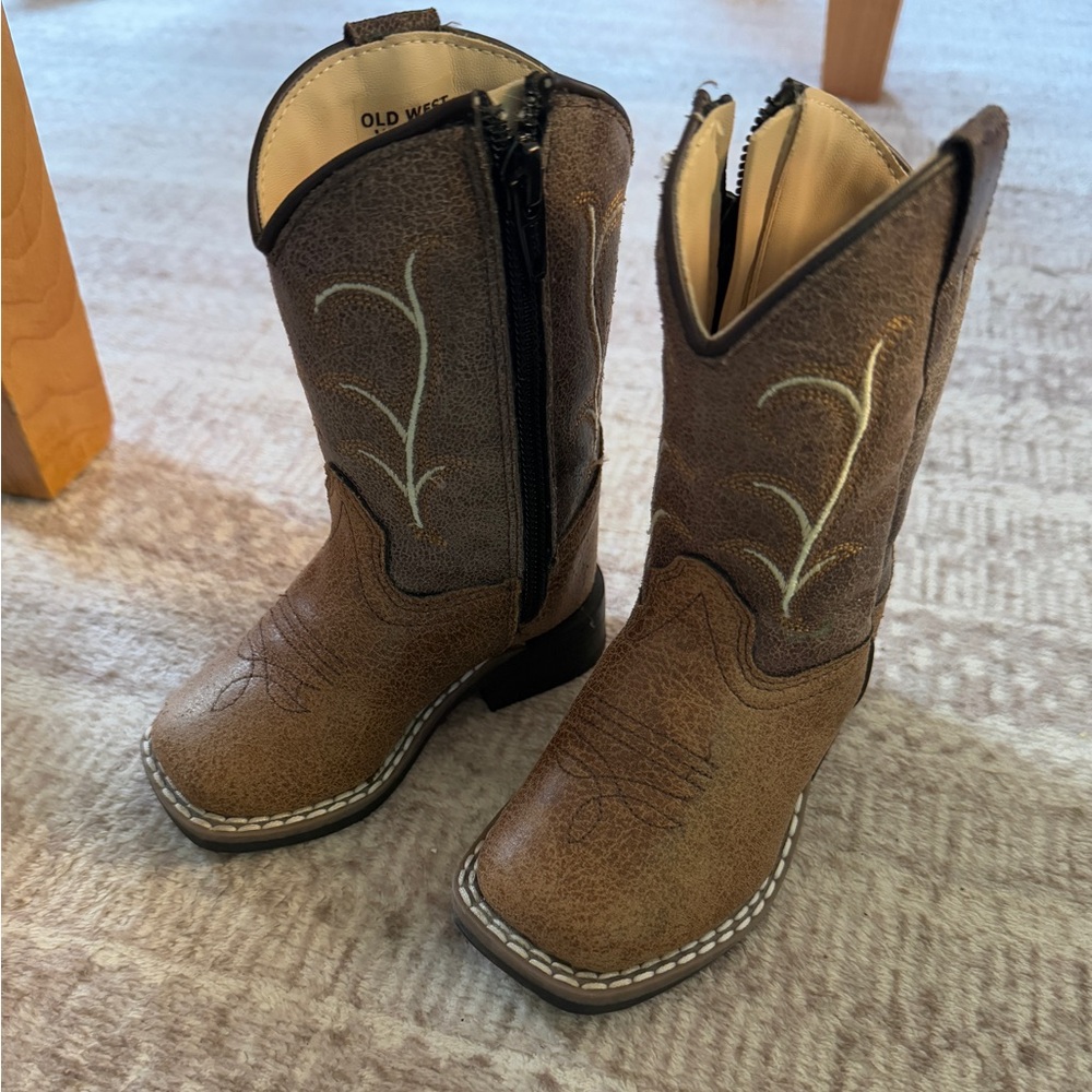 Brown Western Cowboy Boots for Toddlers